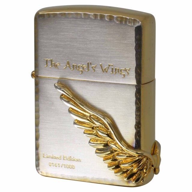 絶版/ヴィンテージ Zippo ジッポー 中古 2005年製造 限定1,000個 2005年モデル The Angel's Wings エンジェル ウイング No.0141  [S]ほぼ新品同様
