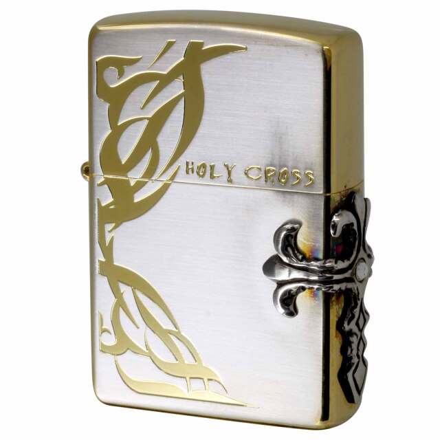 絶版/ヴィンテージ Zippo ジッポー 中古 2006年製造 HOLY CROSS サイドクロスメタル SG No.0563  [A]使用感少なく状態が良い