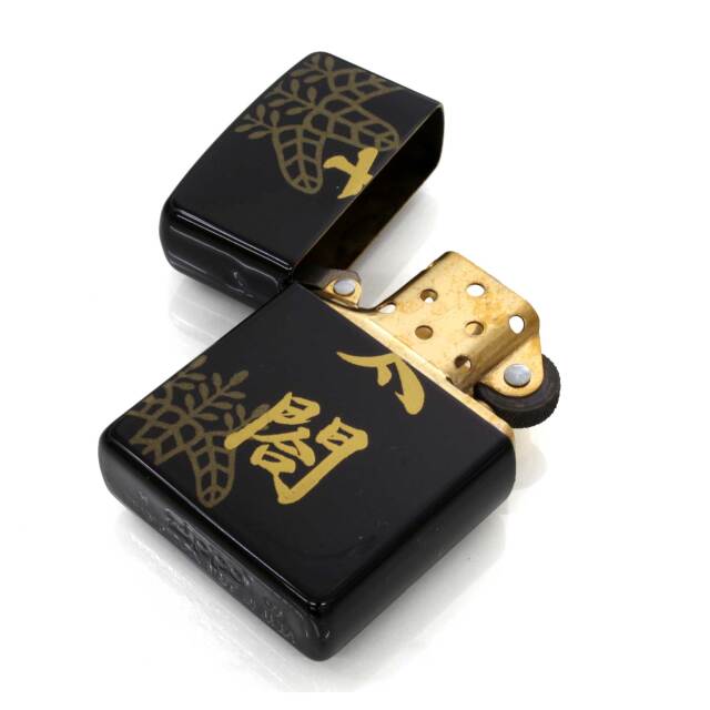 絶版/ヴィンテージ Zippo ジッポー 中古 2009年製造本金蒔絵 豊臣秀吉
