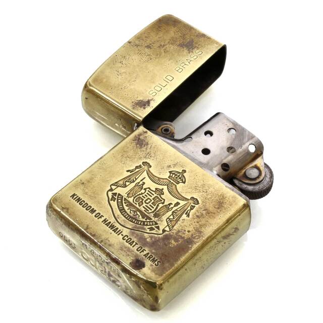 絶版/ヴィンテージ Zippo ジッポー 中古 1990年製造KINGDOM OF HAWAII
