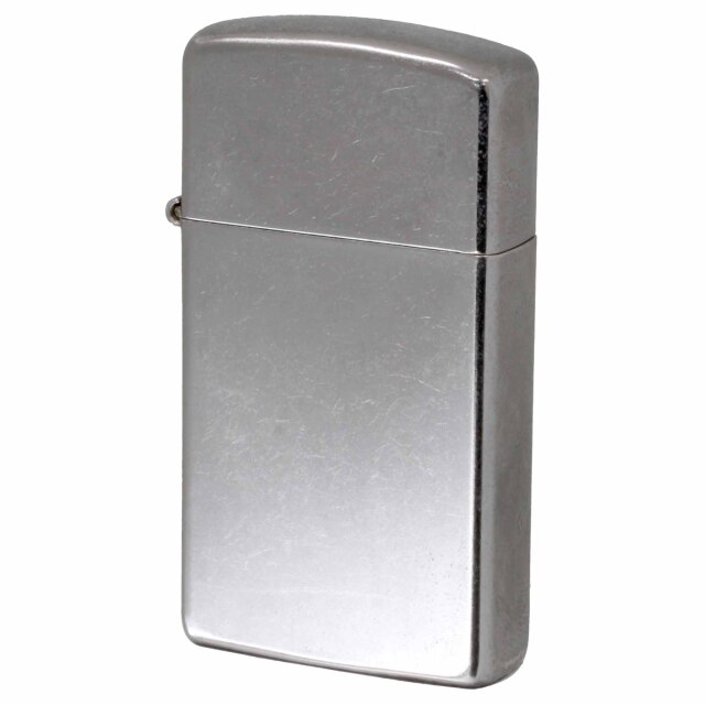 絶版/ヴィンテージ Zippo ジッポー 中古 2021年製造 ストリートクローム スリム Street Chrome Slim No.1607  [A]使用感少なく状態が良い