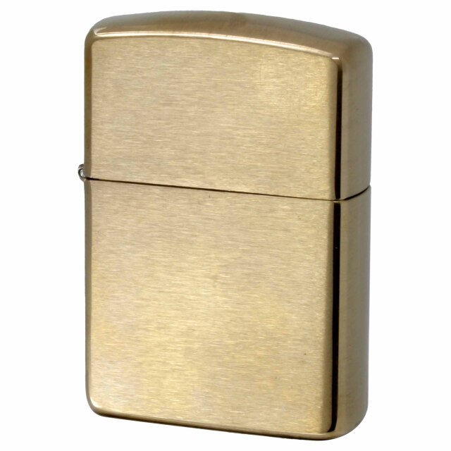 絶版/ヴィンテージ Zippo ジッポー 中古 2022年製造 アーマー ブラス ARMOR Brushed Solid Brass No.168  [A]使用感少なく状態が良い