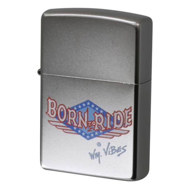 絶版/ヴィンテージ Zippo ジッポー 中古 2018年製造 205 PLANETA BORN TO RIDE -WM VIBES 110号  [N]未使用・新品