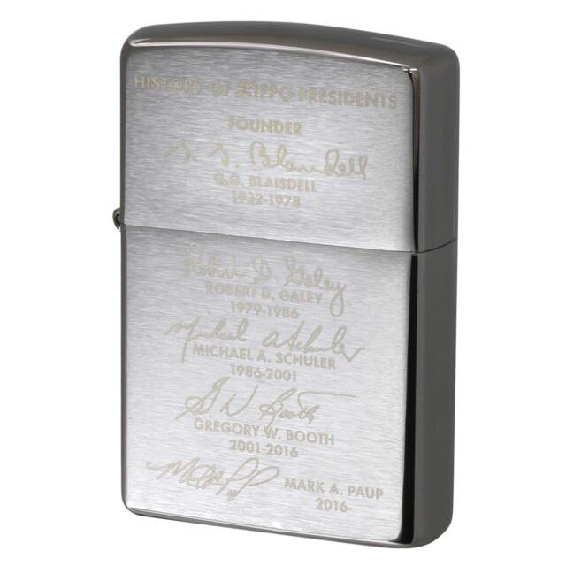 絶版/ヴィンテージ Zippo ジッポー 中古 2018年製造 200 PLANETA ZIPPO PRESIDENTS 109号  [S]ほぼ新品同様