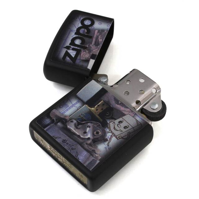 絶版/ヴィンテージ Zippo ジッポー 中古 2018年製造218 PLANETA MANUAL