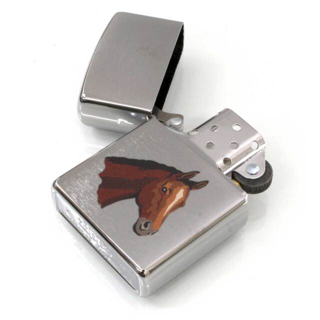 絶版/ヴィンテージ Zippo ジッポー 中古 2017年製造200 PLANETA HORSE