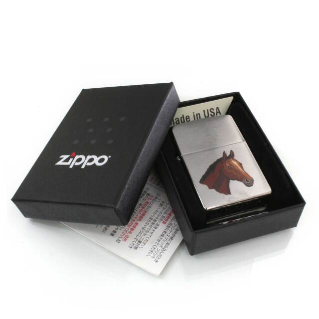 絶版/ヴィンテージ Zippo ジッポー 中古 2017年製造200 PLANETA HORSE