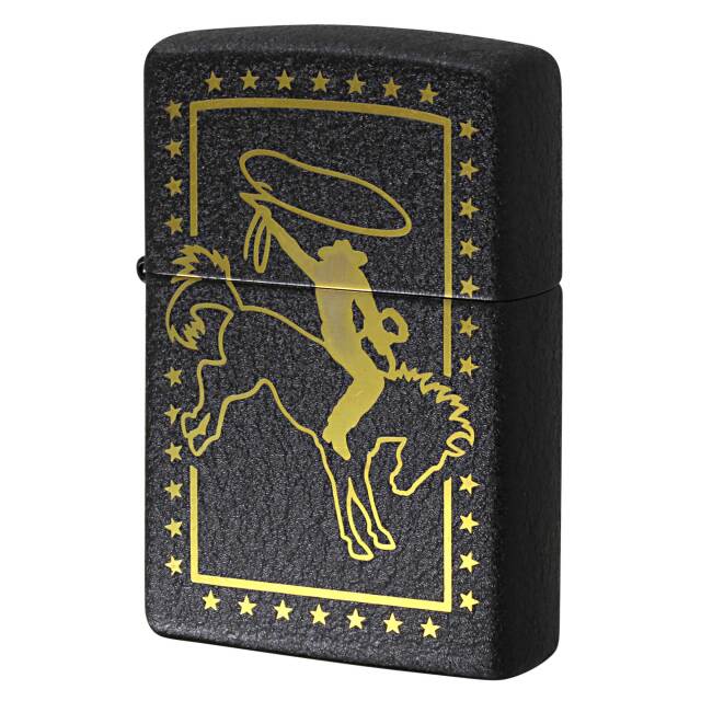 創美社×エイコ　コラボ商品　昭和レトロヴィンテージ 絶版/ヴィンテージ Zippo ジッポー 中古 2016年製造236 COWBOY 56号 [N