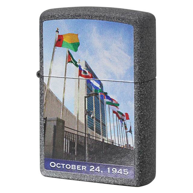 絶版/ヴィンテージ Zippo ジッポー 中古 2017年製造 211 PLANETA UNITED NATIONS 89号  [N]未使用・新品