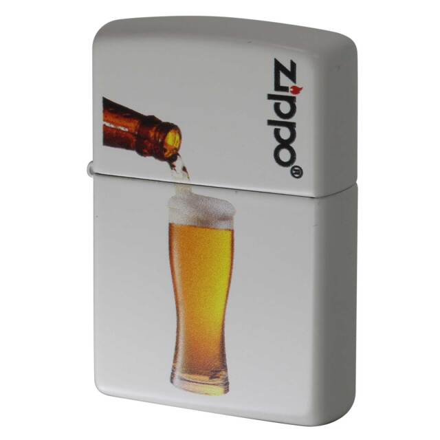 絶版/ヴィンテージ Zippo ジッポー 中古 2017年製造 214 PLANETA BEER GLASS 90号  [N]未使用・新品