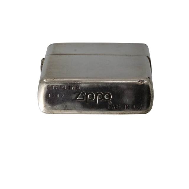 絶版/ヴィンテージ Zippo ジッポー 中古 1992年製造純銀 Sterling