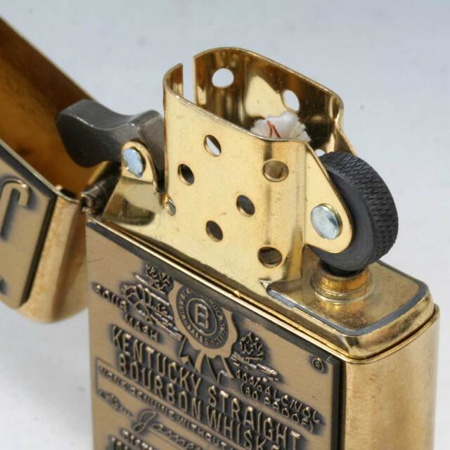 絶版/ヴィンテージ Zippo ジッポー 中古 1999年製造Jim Beam Brass