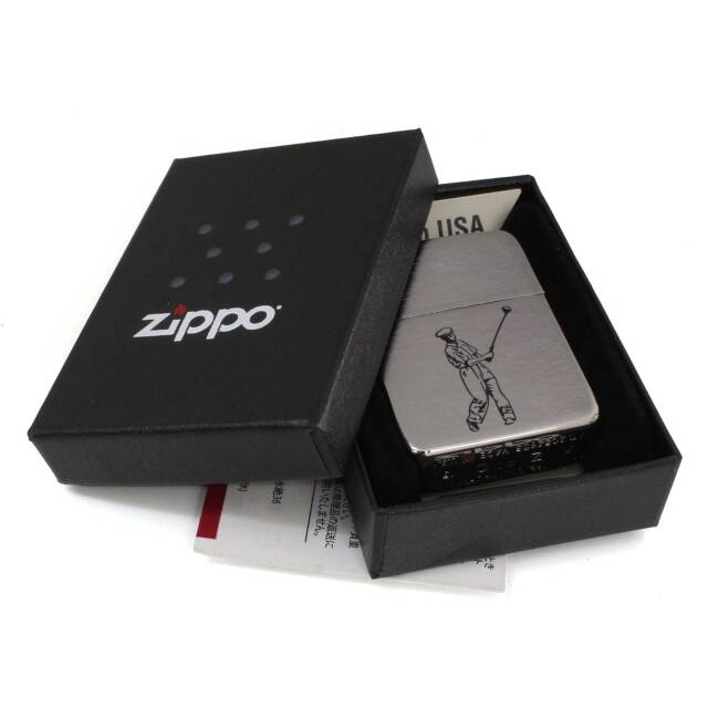 絶版/ヴィンテージ Zippo ジッポー 中古 2015年製造1941レプリカ GOLF