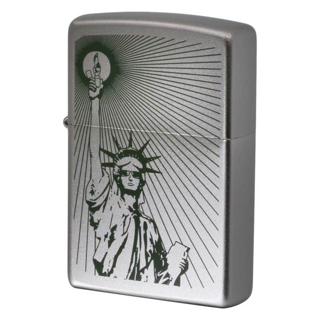 絶版/ヴィンテージ Zippo ジッポー 中古 2016年製造 205 PLANETA STATUE OF LIBERTY 80号  [N]未使用・新品
