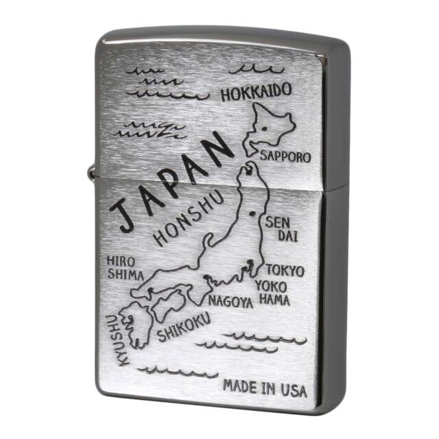 絶版/ヴィンテージ Zippo ジッポー 中古 2017年製造 200 PLANETA MAP OF JAPAN 81号  [N]未使用・新品