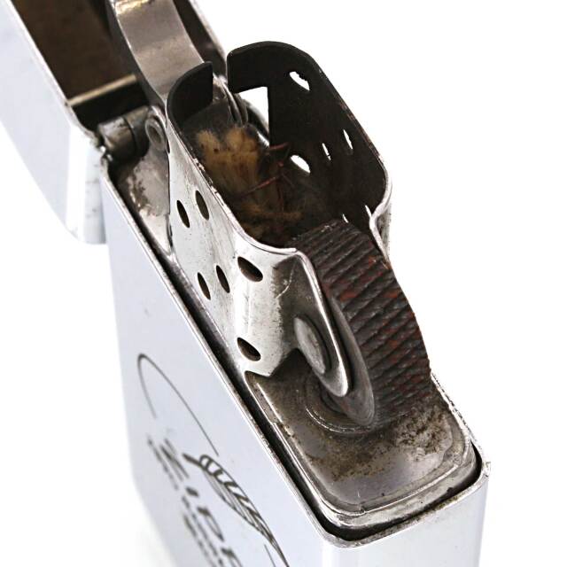 絶版/ヴィンテージ Zippo ジッポー 中古 1989年製造手掘り風羽 ZIPPO