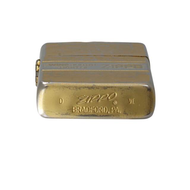 絶版/ヴィンテージ Zippo ジッポー 中古 1990年製造ハンマートーン 2面