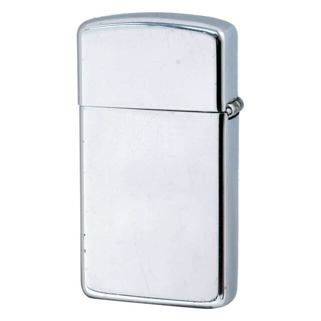 絶版/ヴィンテージ Zippo ジッポー 中古 1989年製造SLIM ZIPPO LOGO [C