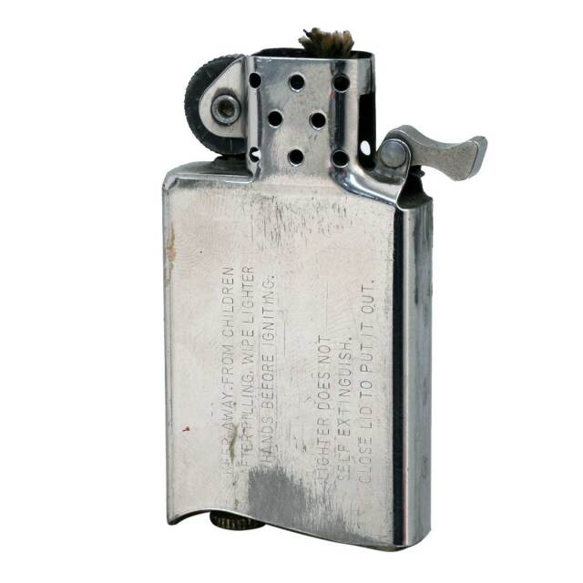 絶版/ヴィンテージ Zippo ジッポー 中古 1989年製造SLIM ZIPPO LOGO [C