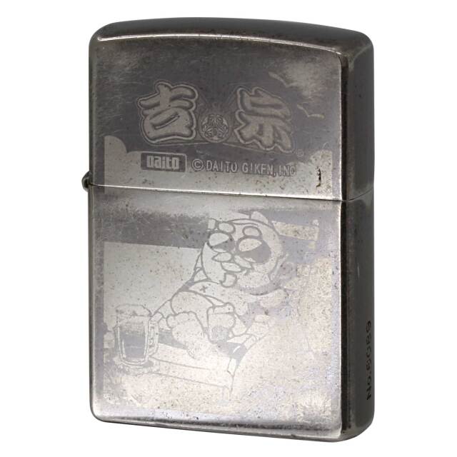 絶版/ヴィンテージ Zippo ジッポー 中古 2004年製造 パチスロ 吉宗 爺 大都技研　シリアルナンバーNo.6089  [C]使用感あり傷汚れあり