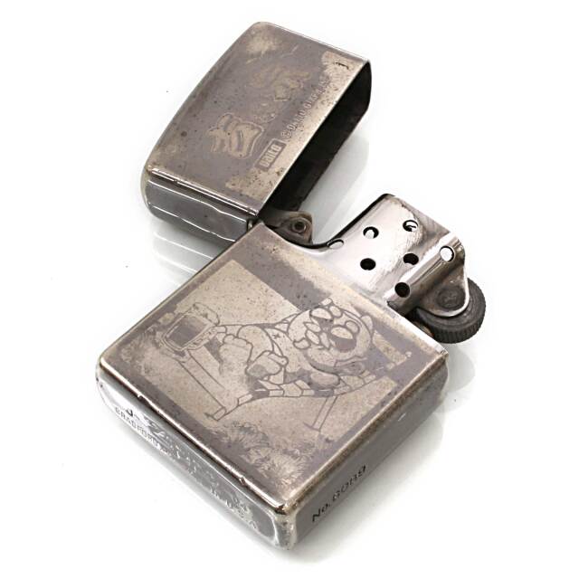 絶版/ヴィンテージ Zippo ジッポー 中古 2004年製造パチスロ 吉宗 爺