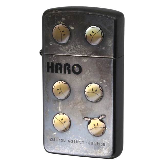 絶版/ヴィンテージ Zippo ジッポー 中古 2003年製造 機動戦士ガンダム HARO ハロ スリムタイプ  [C]使用感あり傷汚れあり