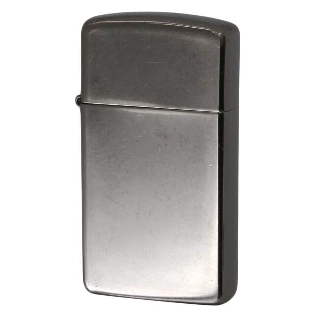 絶版/ヴィンテージ Zippo ジッポー 中古 2011年製造 ブラックアイス スリム No.20492  [C]使用感あり傷汚れあり