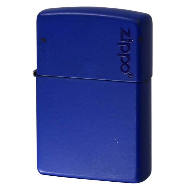 絶版/ヴィンテージ Zippo ジッポー 中古 2011年製造 ロイヤルブルー マット ジッポ ロゴ Royal Blue Matte Zippo Logo 229ZL  [C]使用感あり傷汚れあり