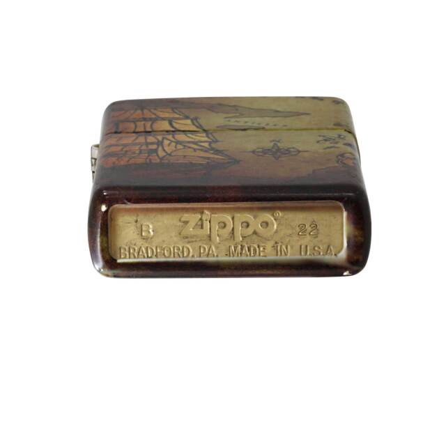 絶版/ヴィンテージ Zippo ジッポー 中古 2022年製造地図 Pirate Ship