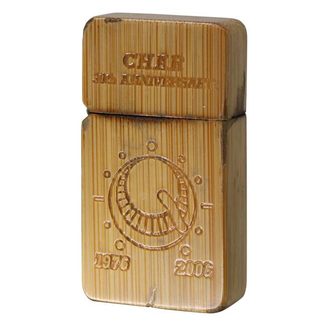 絶版/ヴィンテージ Zippo ジッポー 中古 2006年製造 Char 30th Anniversary 木巻 スリム シリアルNo.005  [C]使用感あり傷汚れあり