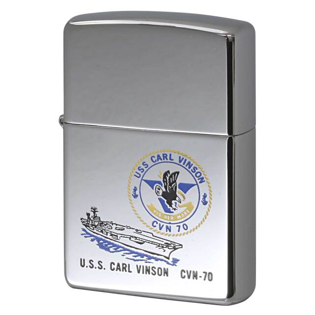 絶版/ヴィンテージ Zippo ジッポー 中古 1998年製造 アメリカ海軍航空母艦 カール・ヴィンソン U.S.S. CARL VINSON CVN-70  [S]ほぼ新品同様