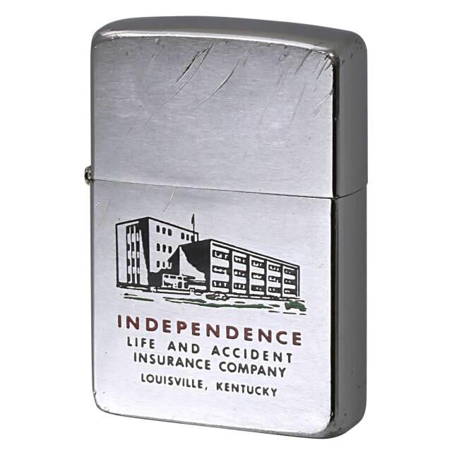 絶版/ヴィンテージ Zippo ジッポー 中古 1962年製造 Independence Life & Accident Insurance Company 企業ZIPPO  [C]使用感あり傷汚れあり