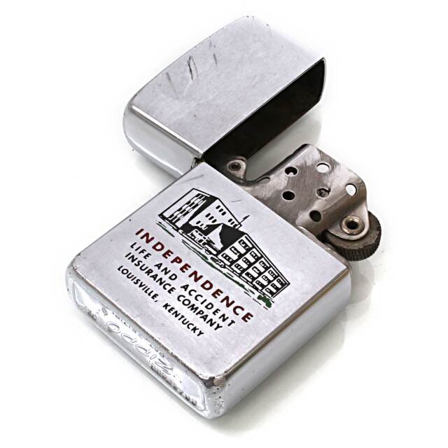 絶版/ヴィンテージ Zippo ジッポー 中古 1962年製造Independence Life