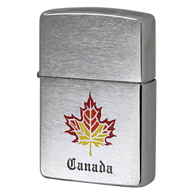 絶版/ヴィンテージ Zippo ジッポー 中古 1995年製造 Canada カナダ メイプルリーフ  [N]未使用・新品