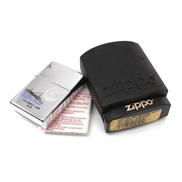 絶版/ヴィンテージ Zippo ジッポー 中古 2008年製造USS Emory S. Land