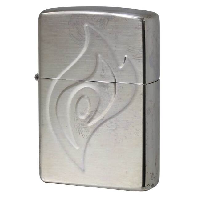 絶版/ヴィンテージ Zippo ジッポー 中古 2000年製造 KIRIN FIRE ファイア SV  [B]使用感ありやや傷汚れあり