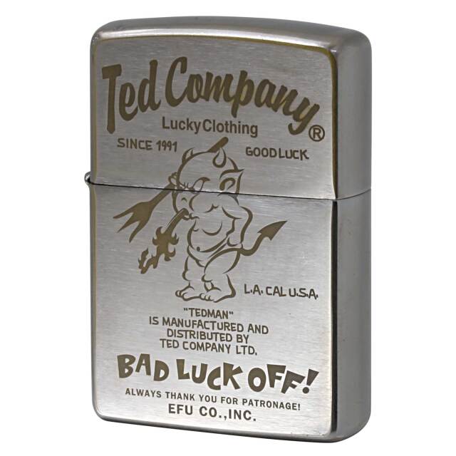 絶版/ヴィンテージ Zippo ジッポー 中古 2017年製造 Ted Company テッドマン TDZ-020  [B]使用感ありやや傷汚れあり