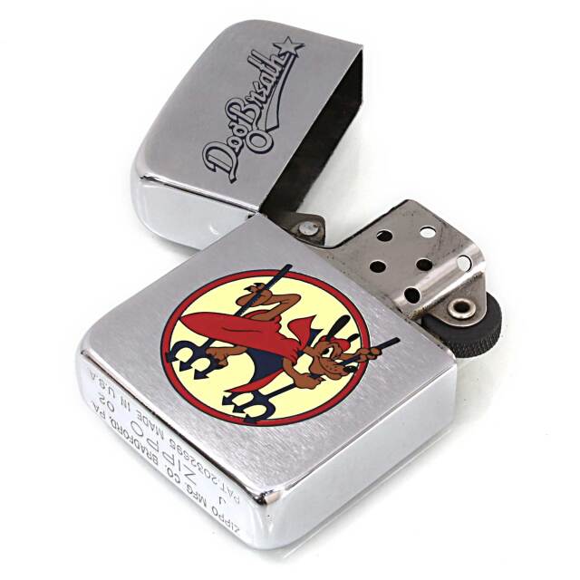 絶版/ヴィンテージ Zippo ジッポー 中古 2002年製造1941レプリカ Dog