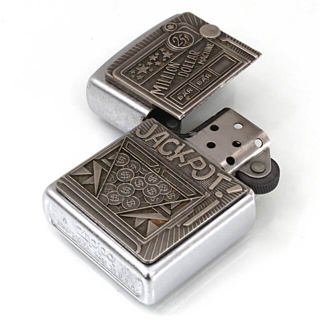 絶版/ヴィンテージ Zippo ジッポー 中古 2002年製造MILLION DOLLAR