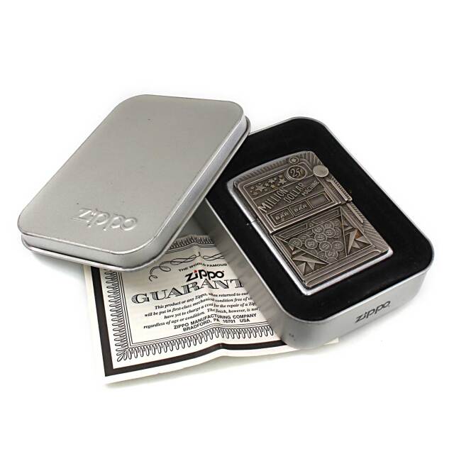 絶版/ヴィンテージ Zippo ジッポー 中古 2002年製造MILLION DOLLAR