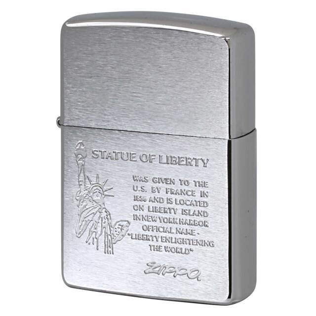 絶版/ヴィンテージ Zippo ジッポー 中古 1995年製造 Statue of Liberty 自由の女神  [C]使用感あり傷汚れあり
