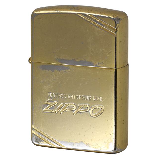 ★年末年始セール！　1970年代 希少価値ジャパンビンテージ CANDA404 絶版/ヴィンテージ Zippo ジッポー 中古 1992年製造Golden Elegance