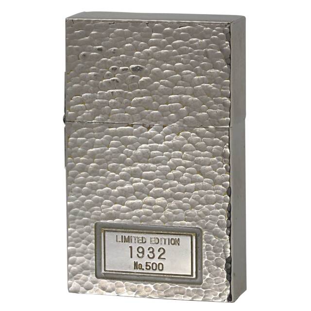 絶版/ヴィンテージ Zippo ジッポー 中古 1990年代後半 製造 1932レプリカ セカンドリリース ハンマートーン 限定 No.500  [C]使用感あり傷汚れあり