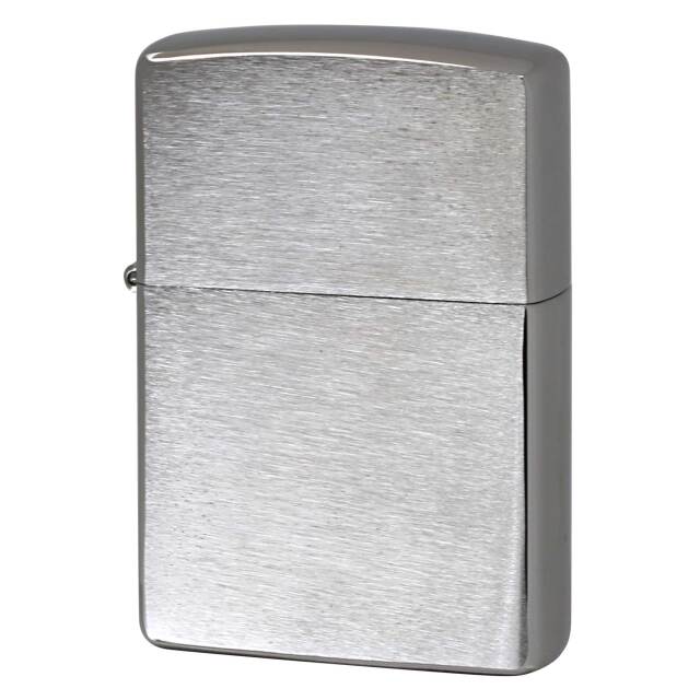 絶版/ヴィンテージ Zippo ジッポー 中古 2025年製造 ブラッシュドクローム Brushed Chrome No.200  [S]ほぼ新品同様