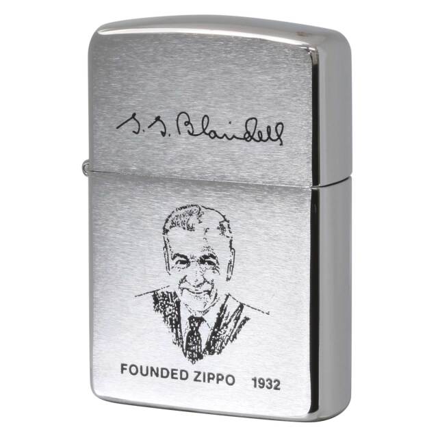 絶版/ヴィンテージ Zippo ジッポー 中古 1990年製造 Founders ジョージ・G・ブレイズデル 初代社長  [A]使用感少なく状態が良い