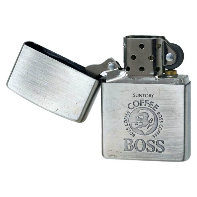 絶版/ヴィンテージ Zippo ジッポー 中古 1997年製造SUNTORY BOSS 