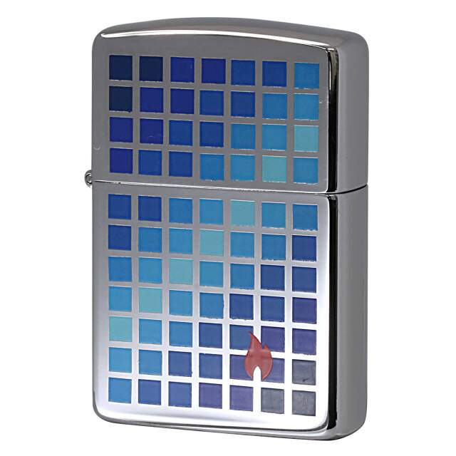 絶版/ヴィンテージ Zippo ジッポー 中古 1993年製造ブルー ブロック