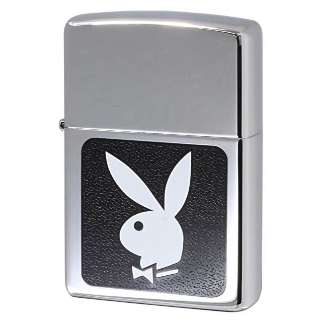 絶版/ヴィンテージ Zippo ジッポー 中古 2000年製造 プレイボーイ 250PB.107 Playboy Black and White  [A]使用感少なく状態が良い