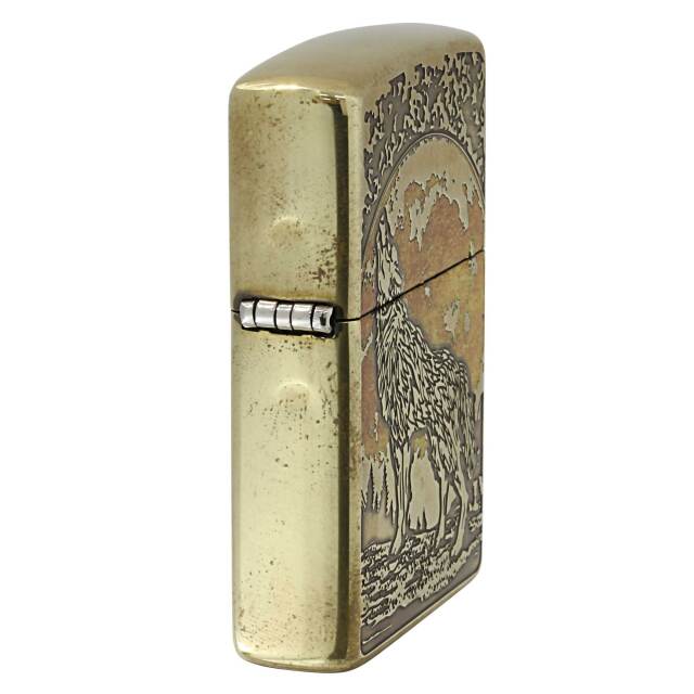 希少ジッポー♪ヴィンテージ♪zippo Zippo♪ZIPPO♪ 絶版/ヴィンテージ Zippo ジッポー 中古 2025年製造Wolf ウルフ 2BI