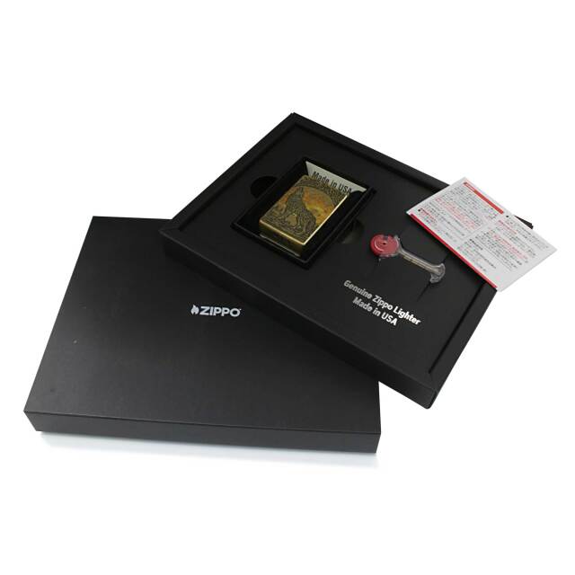絶版/ヴィンテージ Zippo ジッポー 中古 2025年製造Wolf ウルフ 2BI